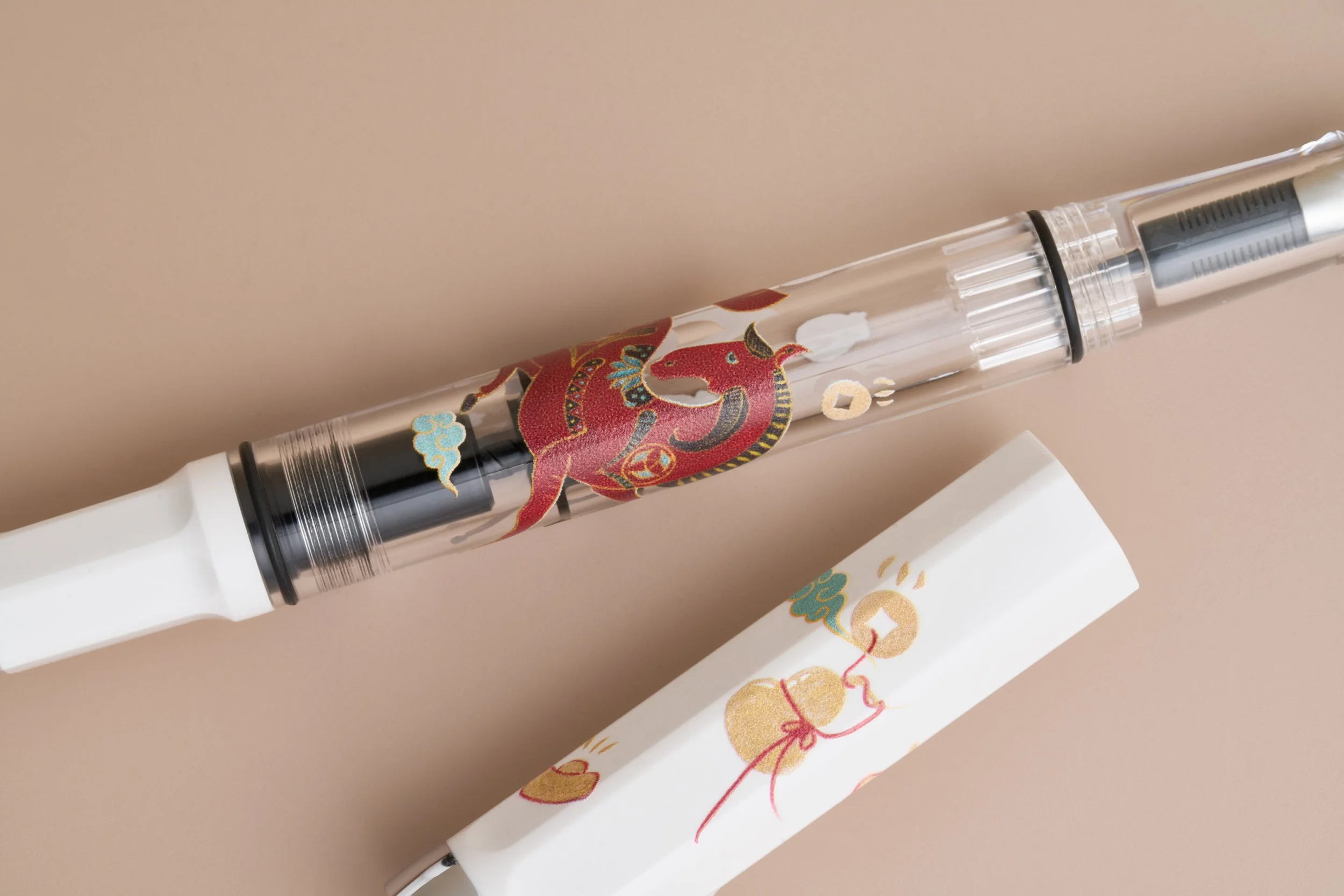 TWSBI Horse Year Barrel Artwork