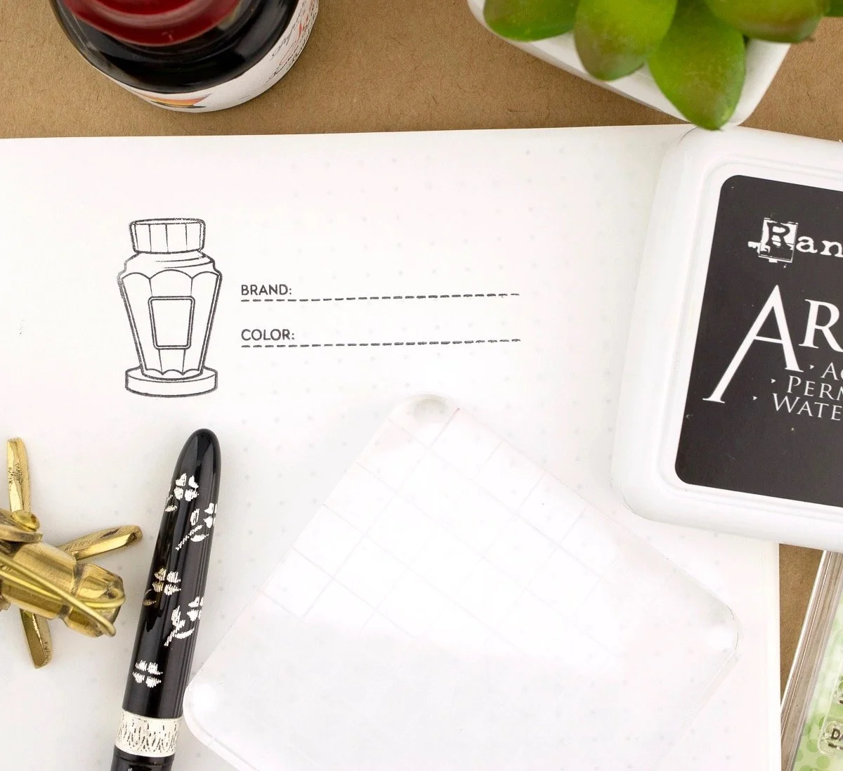 Well-Appointed Desk Acrylic Stamp Sets (Nibs and Ink) (4)