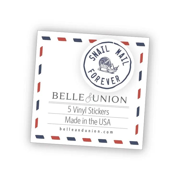 Belle & Union Vinyl Postmark Stickers