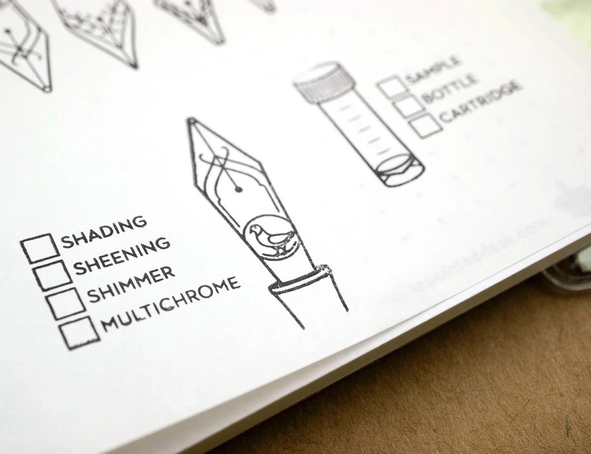 Well-Appointed Desk Acrylic Stamp Sets Nibs and Inked (2)