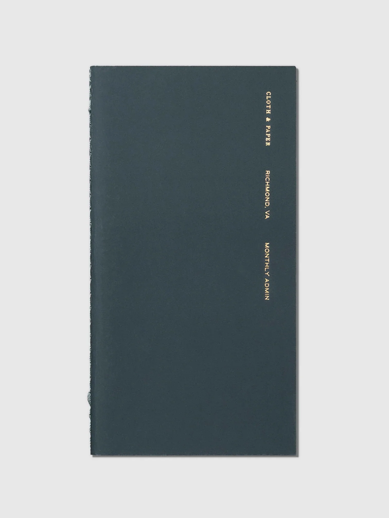 Cloth & Paper Monthly Admin Notebook