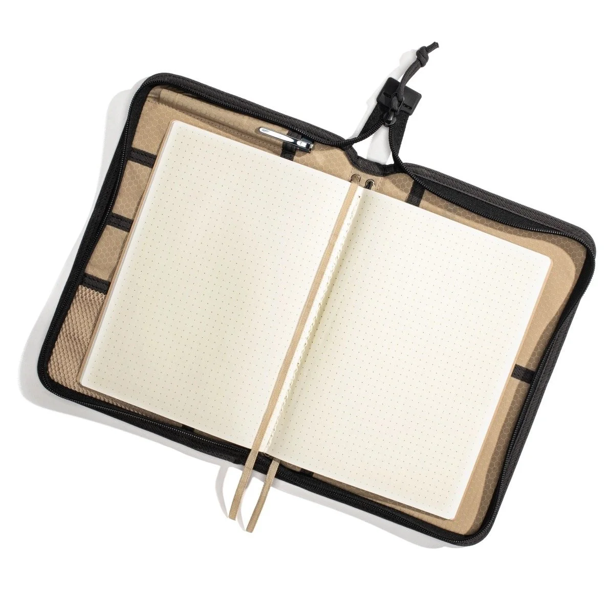 Lochby Field Folio A5 (Charcoal/Tan) (Open)