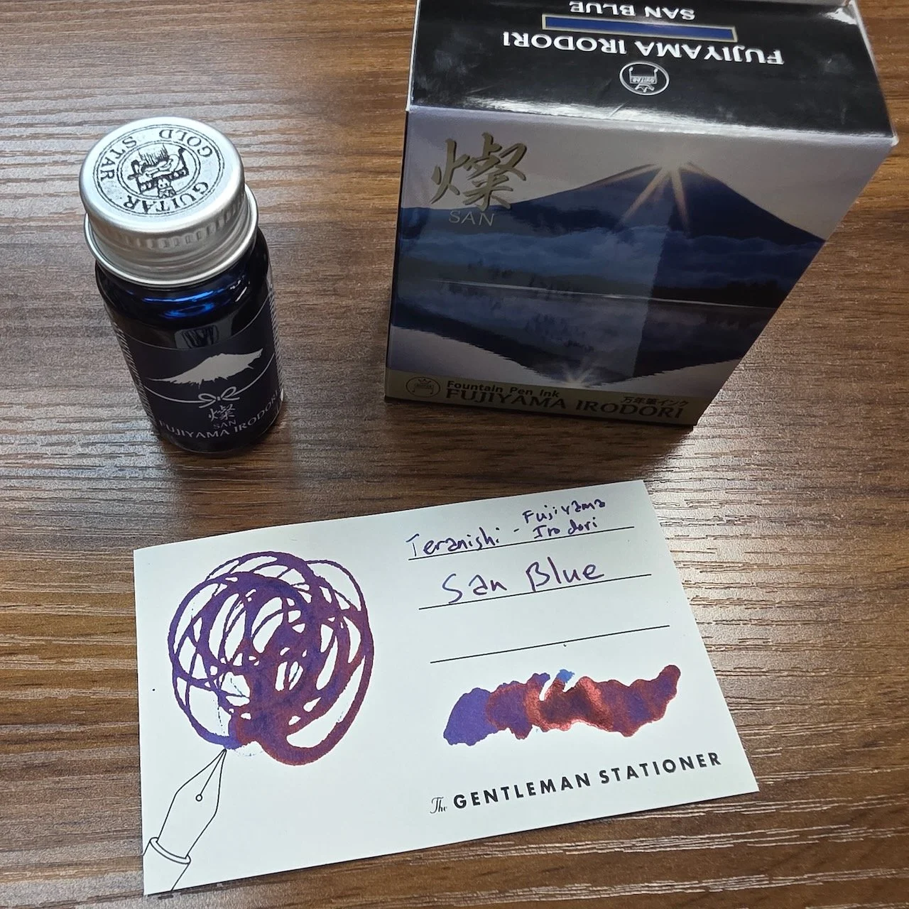 Teranishi Fujiyama Irodori Inks San Blue Swatch