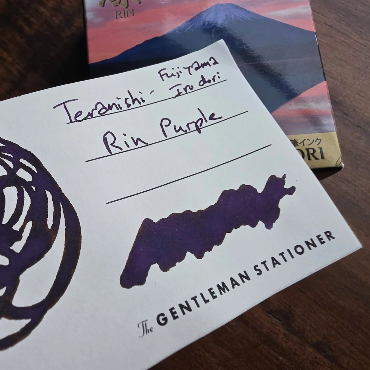 Teranishi Fujiyama Irodori Inks Rin Purple Swatch (2)