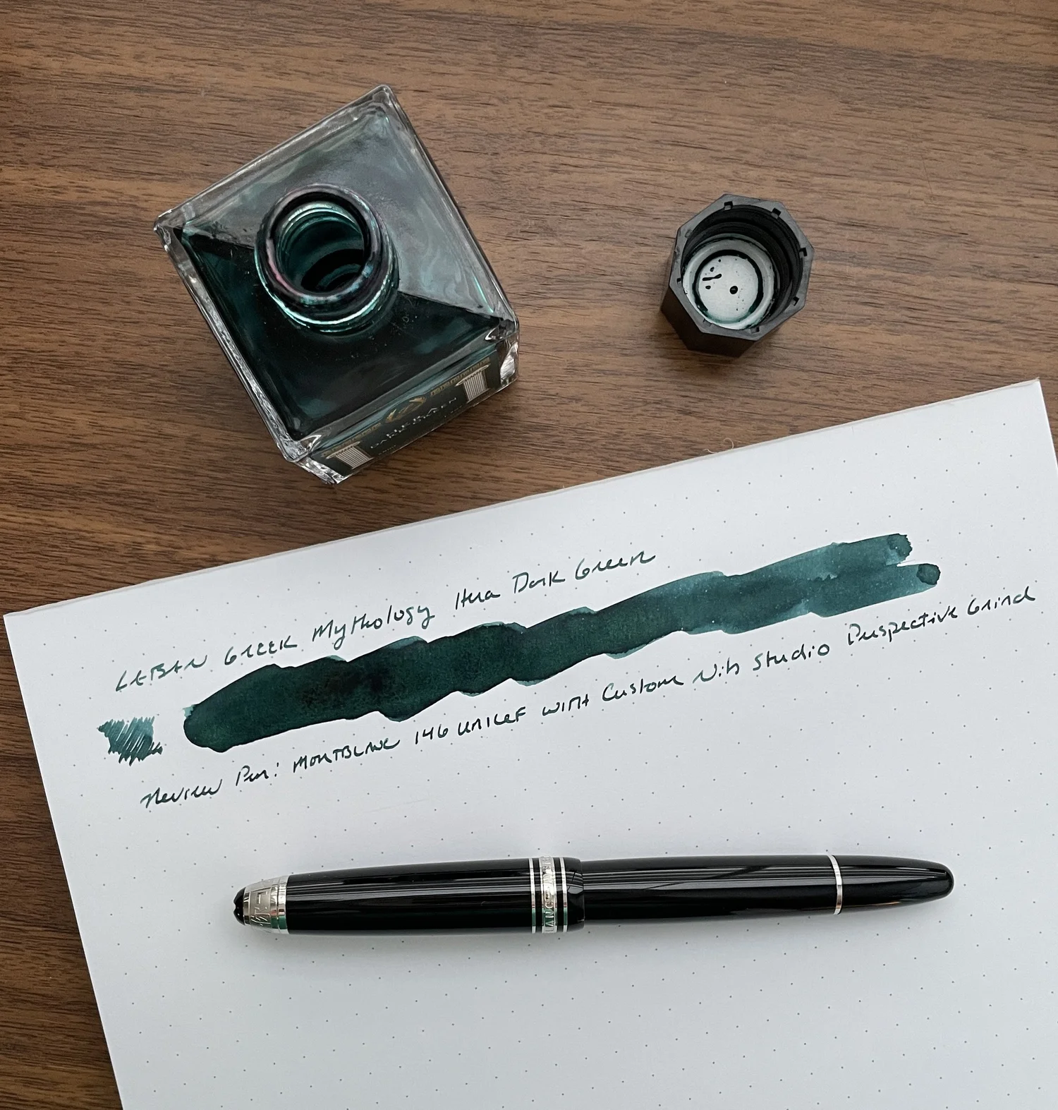 Ink Review: Laban Greek Mythology Poseidon Green and Hera Dark Green ...