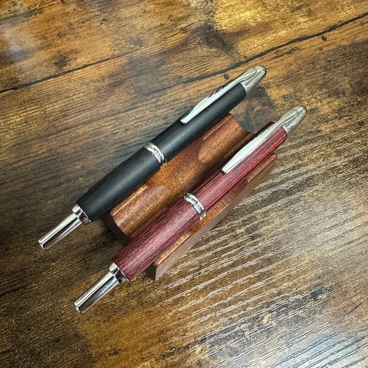 Pilot Birchwood Vanishing Point Fountain Pens