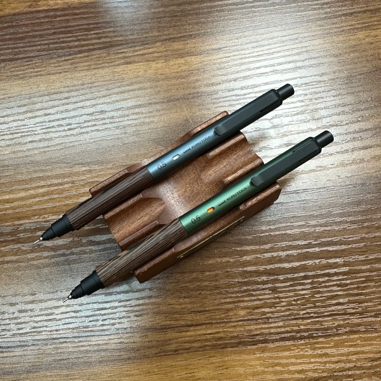 Uni Kuru Toga Wood Mechanical Pencils