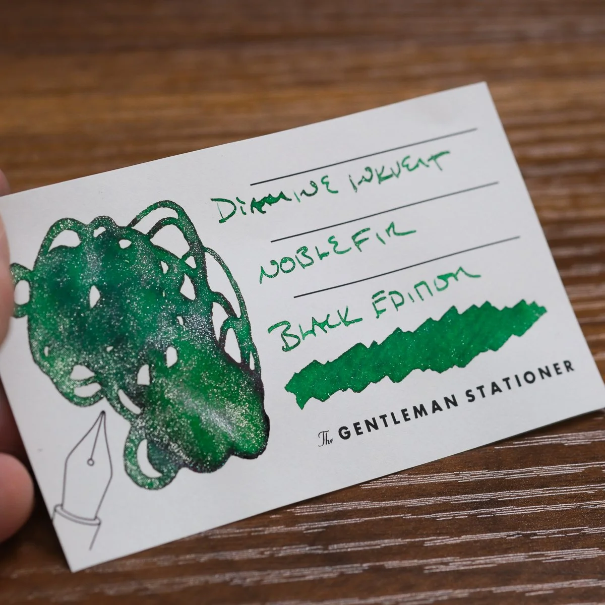 Diamine Inkvent Noble Fir Swatch (2)