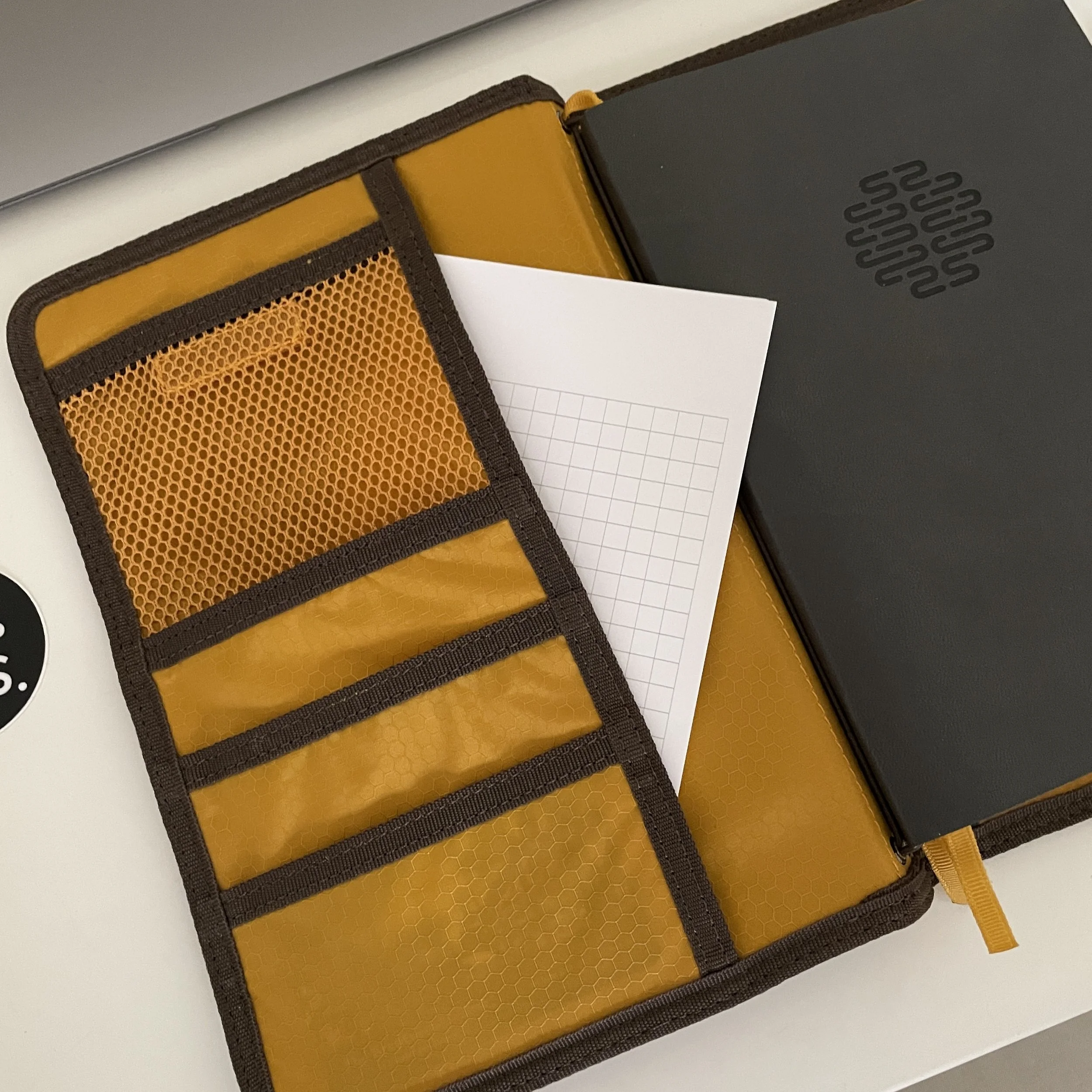 Journal Girdle, a pencil case that attaches to your notebook cover, Bright