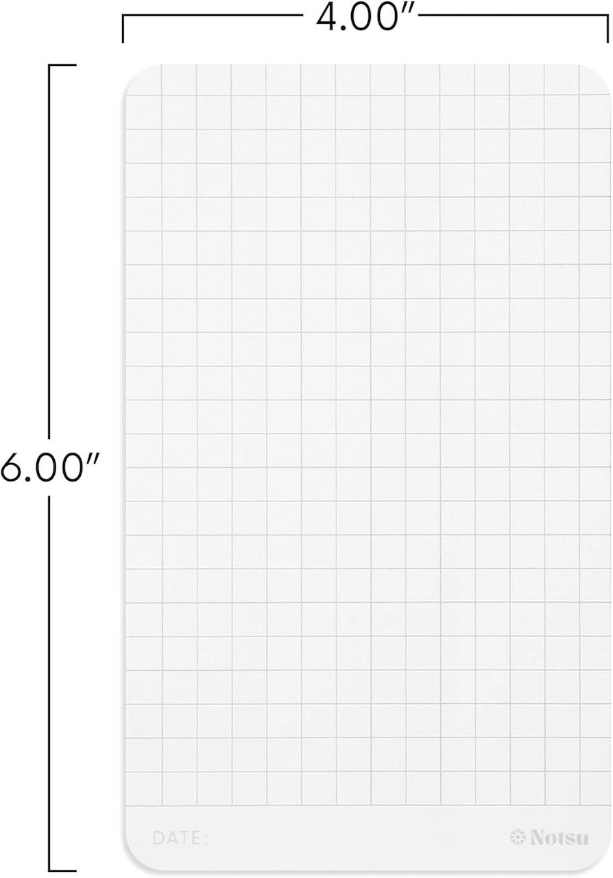 Notsu Graph Grid 4x6 Cards