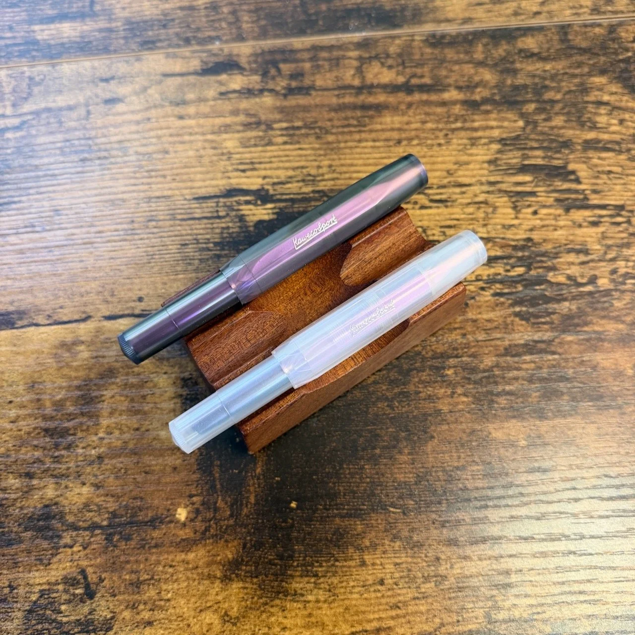 Kaweco Lunar Sport Fountain Pens in Lunar Shadow Purple and Lunar Light Purple
