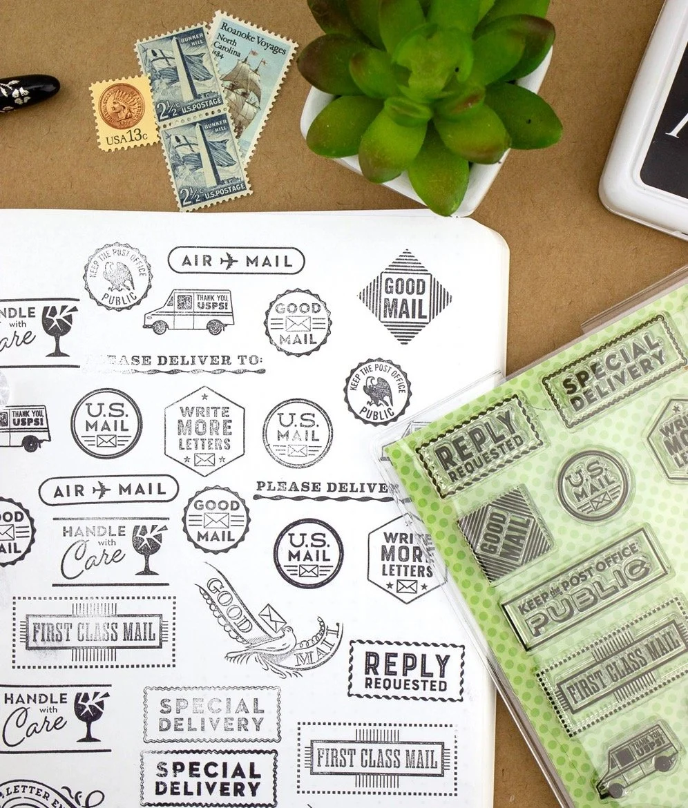 Well-Appointed Desk Acrylic Stamp Sets Stay Posted Inked