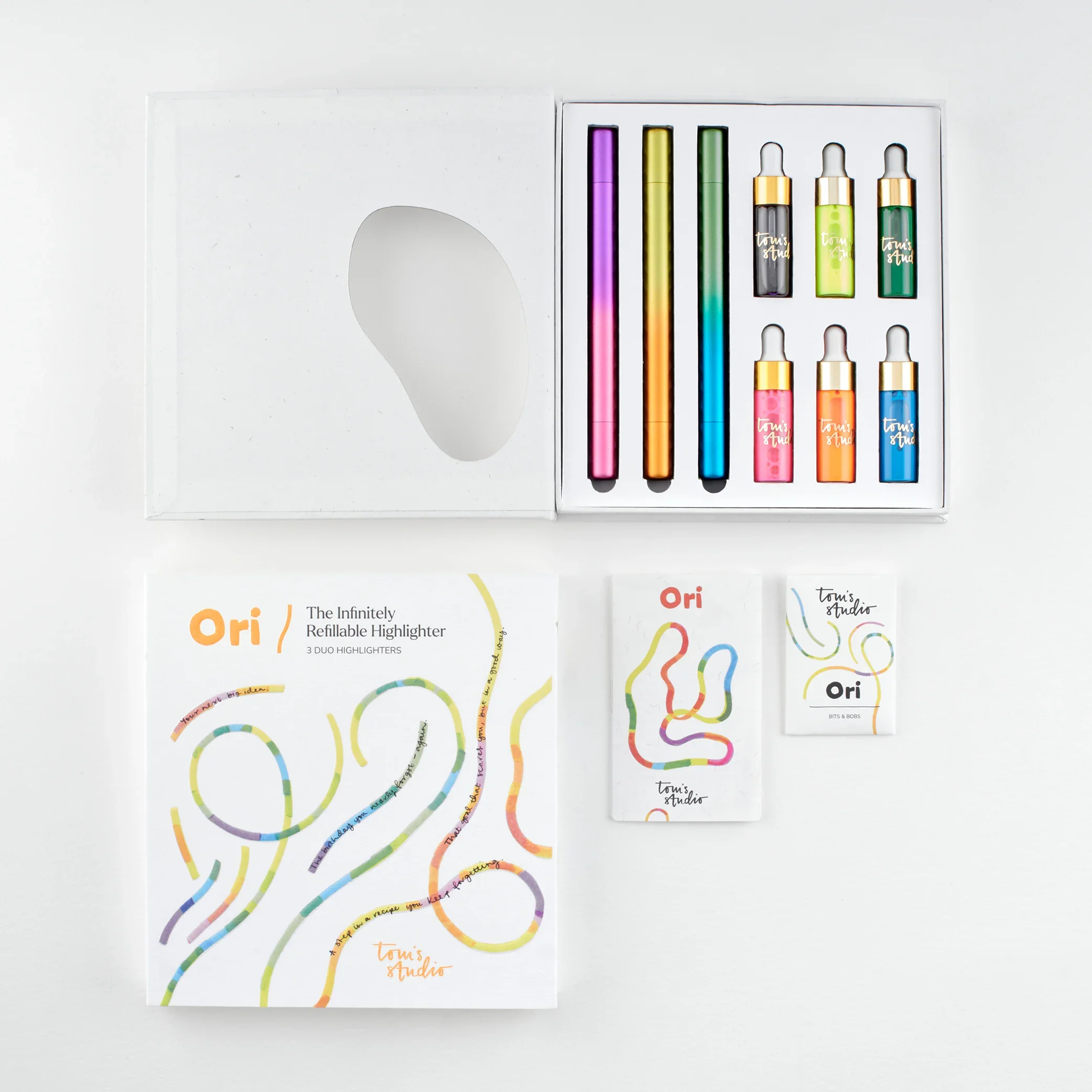 Tom's Studio Ori Highlighter 3-Pen Set