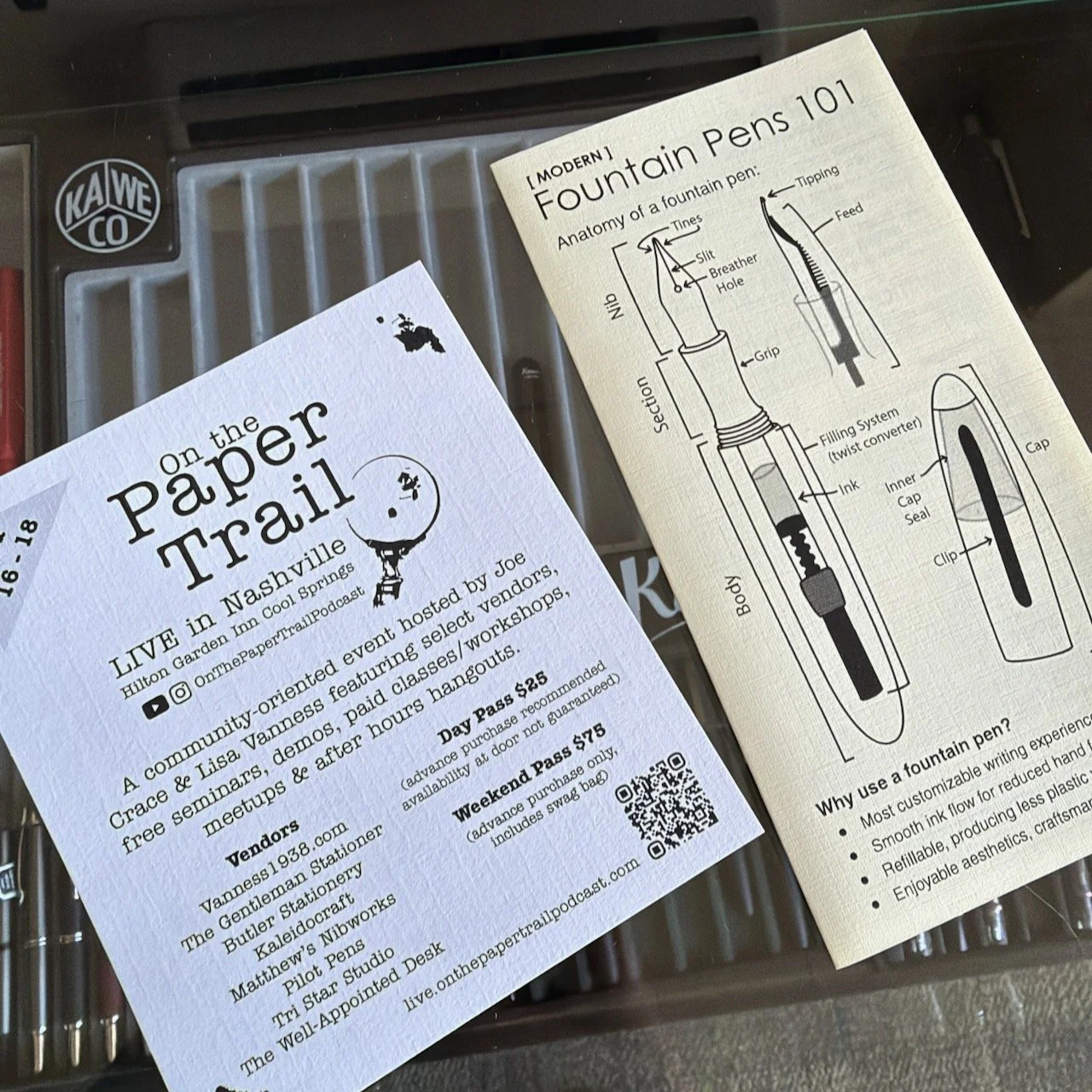 On The Paper Trail Live in Nashville with Fountain Pens 101 Info