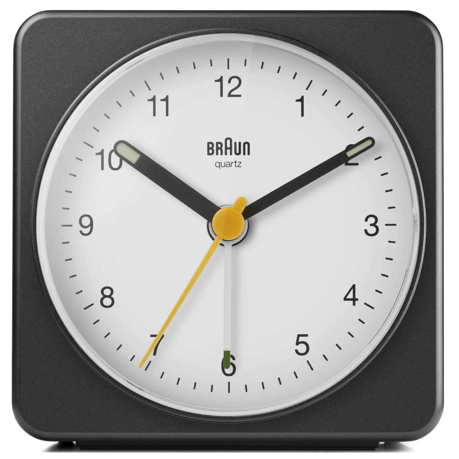 Large Braun Alarm Clock White Face Black Clock.webp