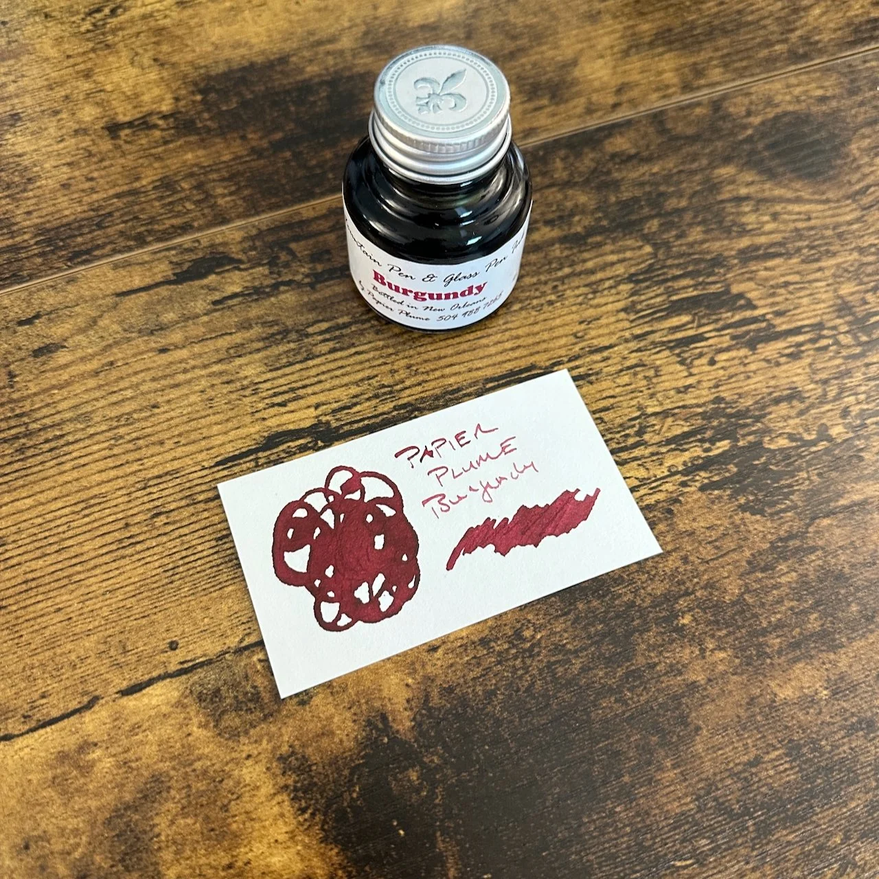 Papier Plume Burgundy Fountain Pen Ink