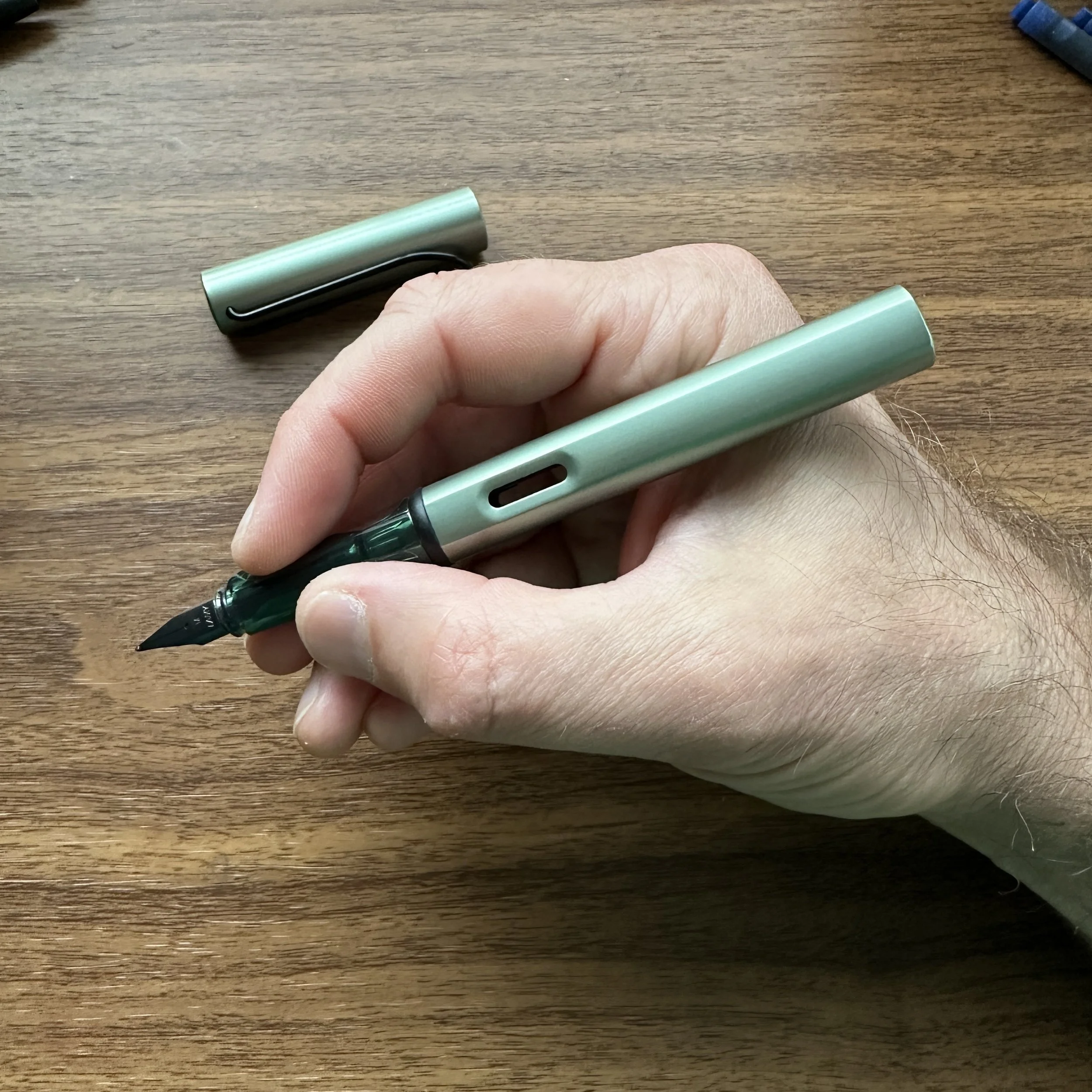 Lamy AL-Star Fountain Pen Sage Green Unposted In-Hand