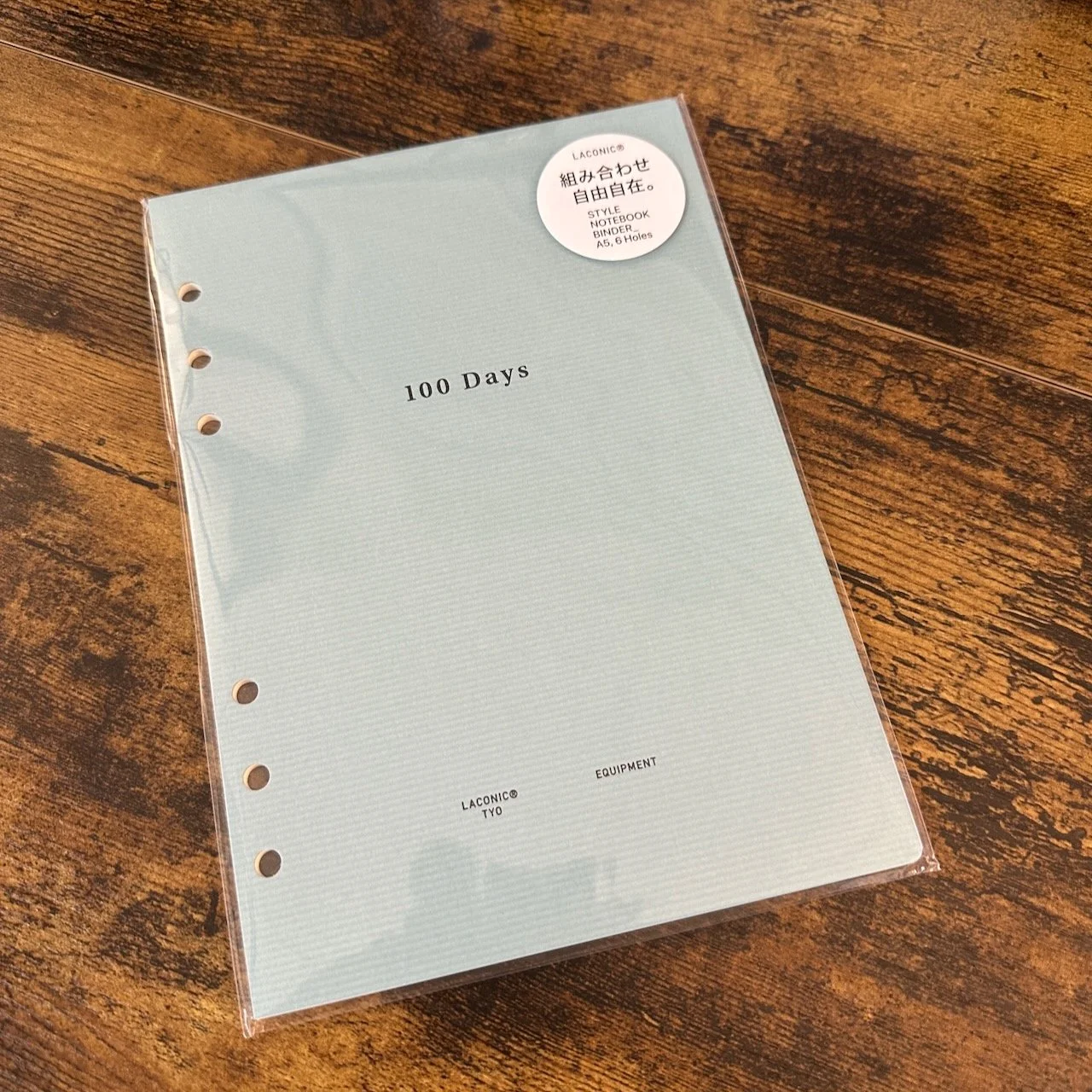 Laconic Style 6-Ring A5 Planner 100 Days