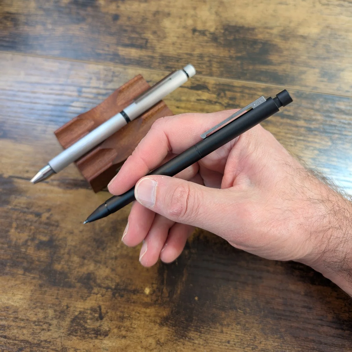Lamy CP1 Twin Pen Matte Black In Hand