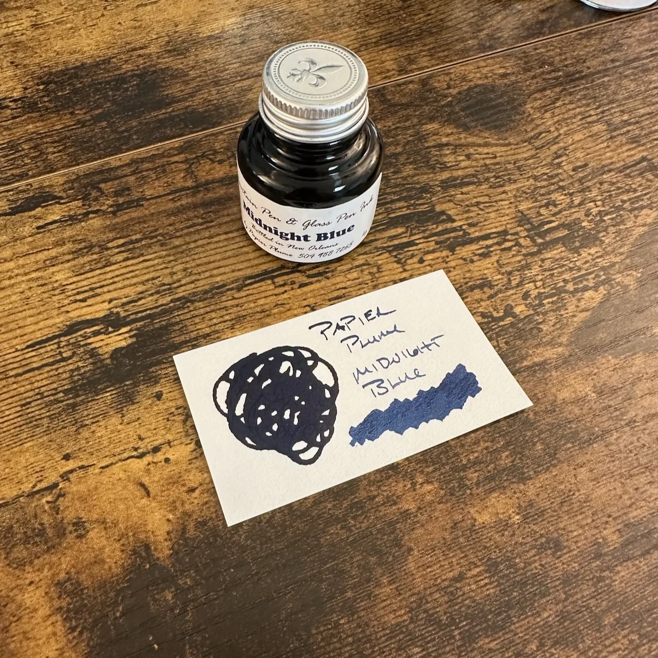 Papier Plume Midnight Blue Fountain Pen Ink