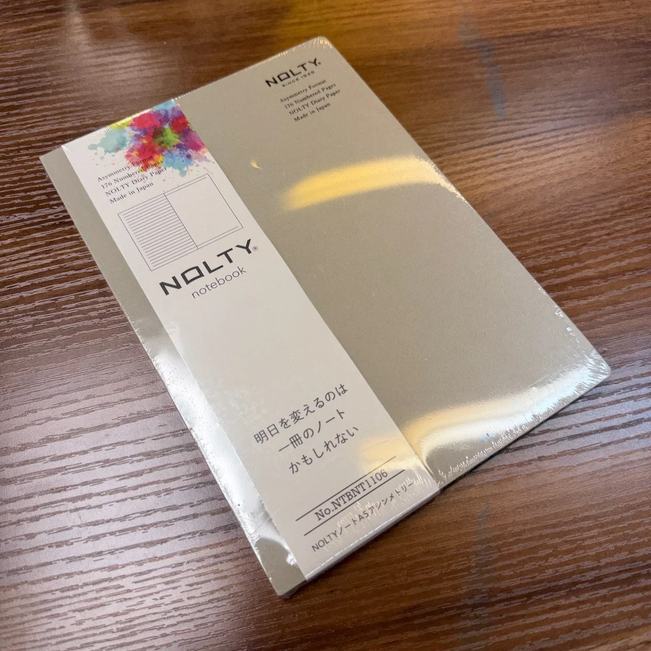 NOLTY Log Type A5 Notebook Assymetry Greige