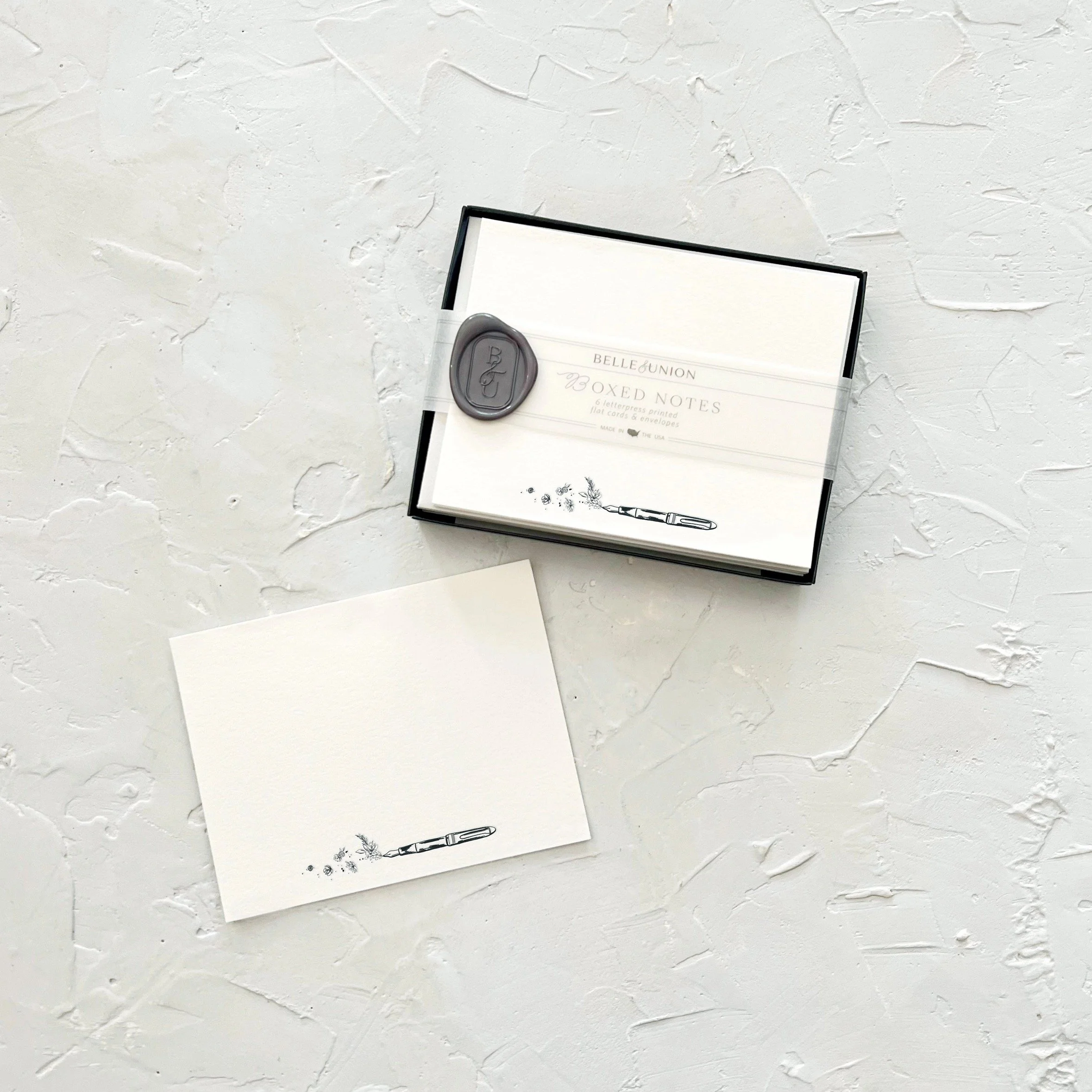 Belle & Union Boxed Notes Fountain Pen Fluorish