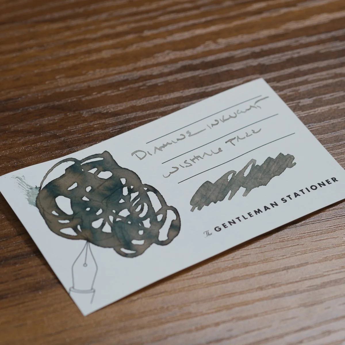 Diamine Inkvent Black Edition Wishing Tree Swatch