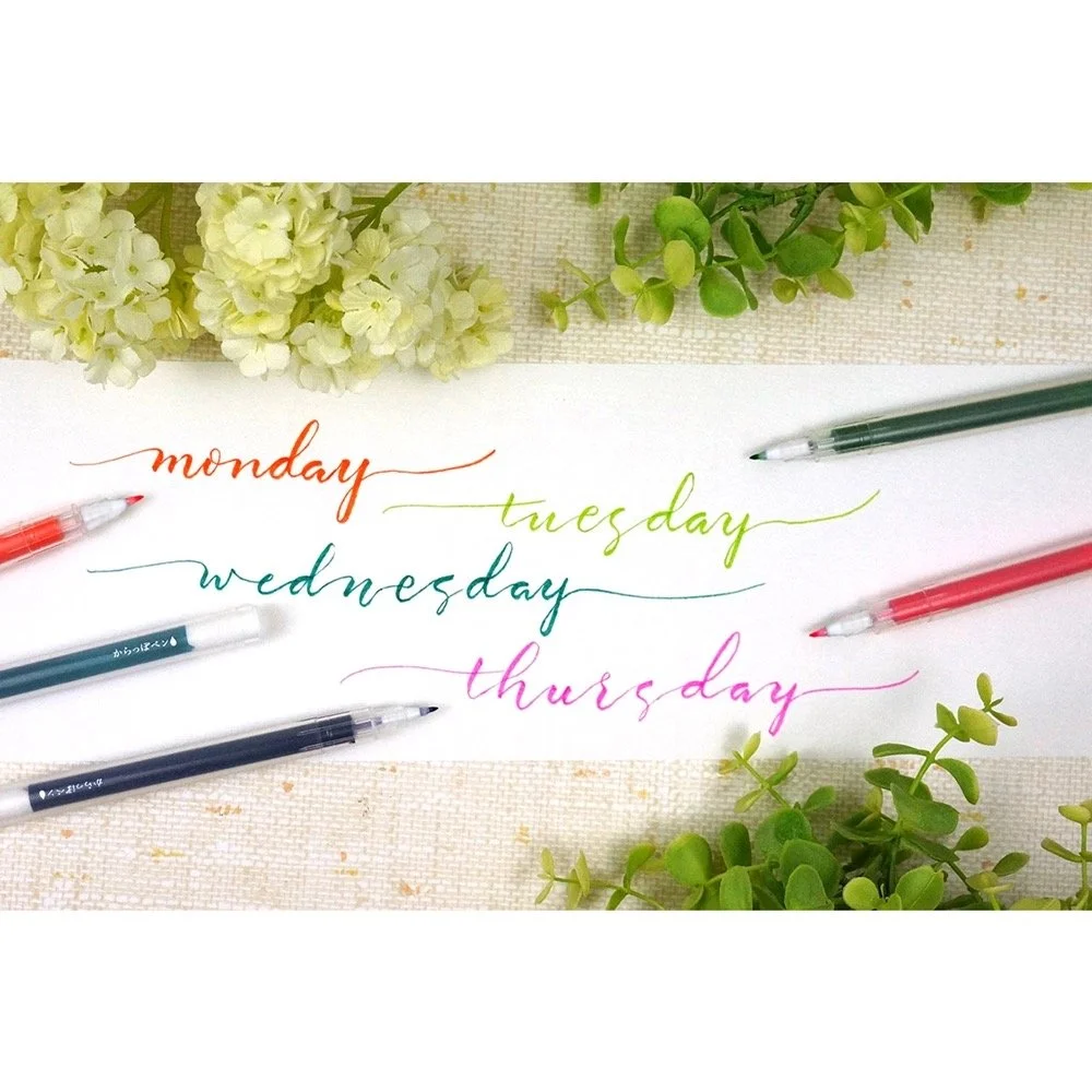 Kuretake Fine Brush Tip Writing Demonstration