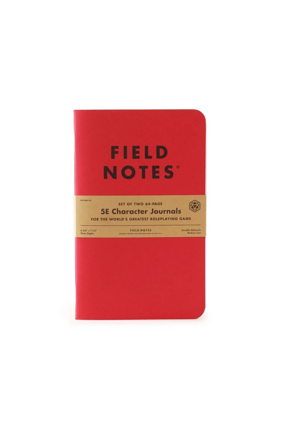 Field Notes Gaming Journal Character Journal