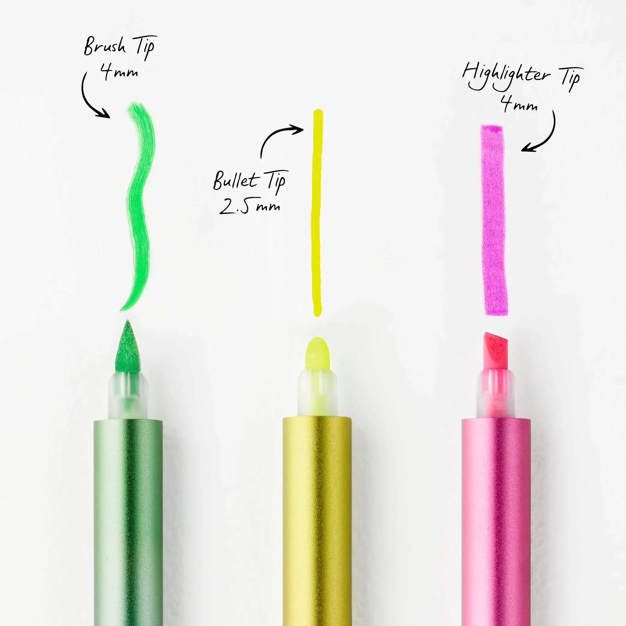 Tom's Studio Ori Highlighter Tip Writing Samples