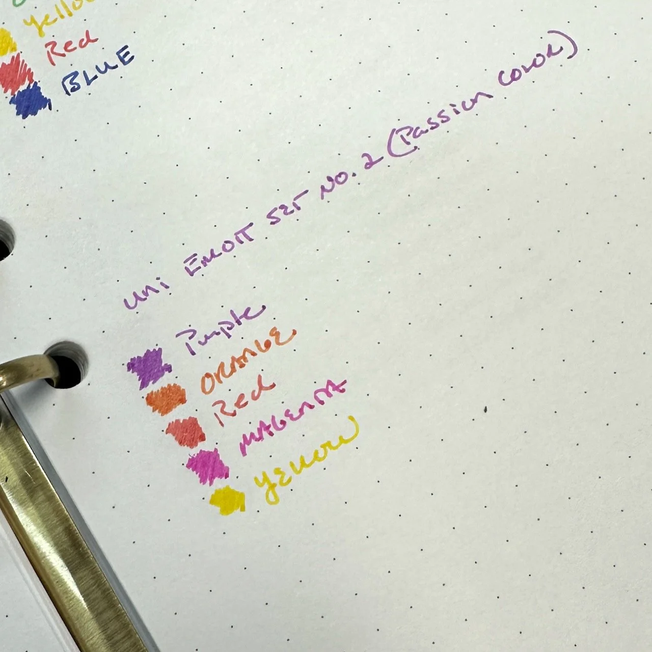 Uni EMOTT No. 2 Passion Color Swatch