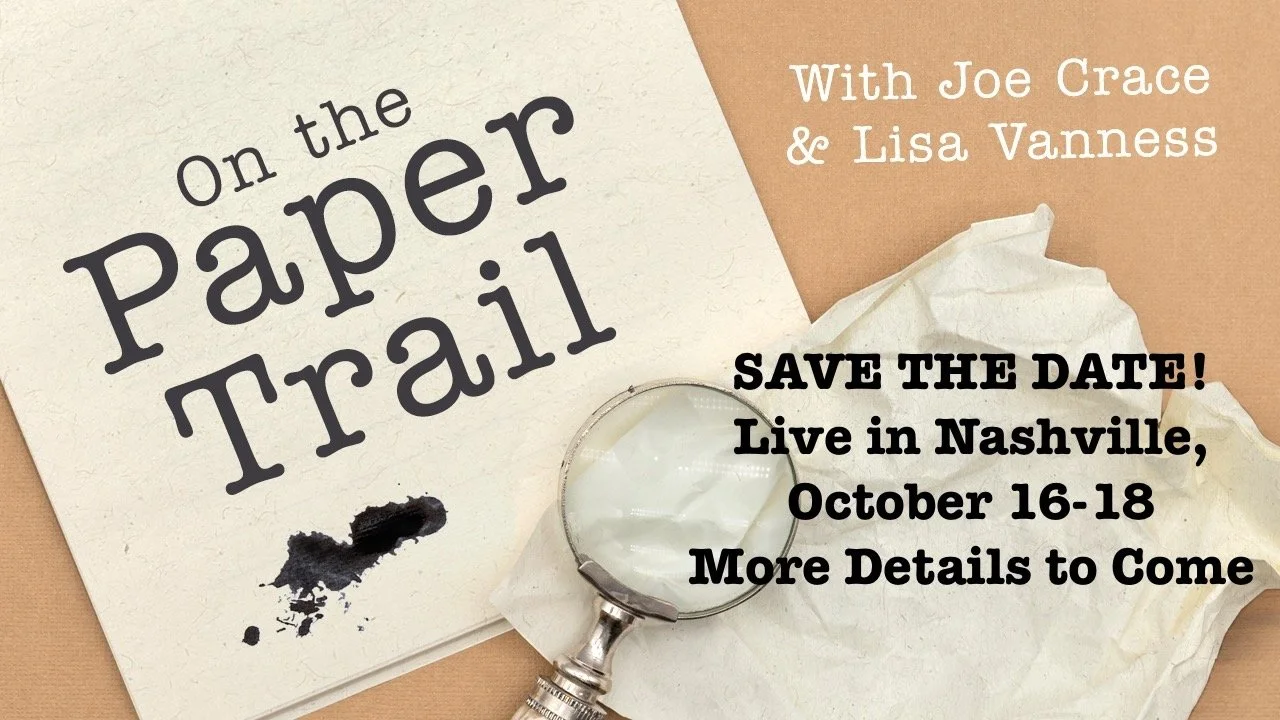 On the Paper Trail Live in Nashville Save the Date October 16-18, 2026