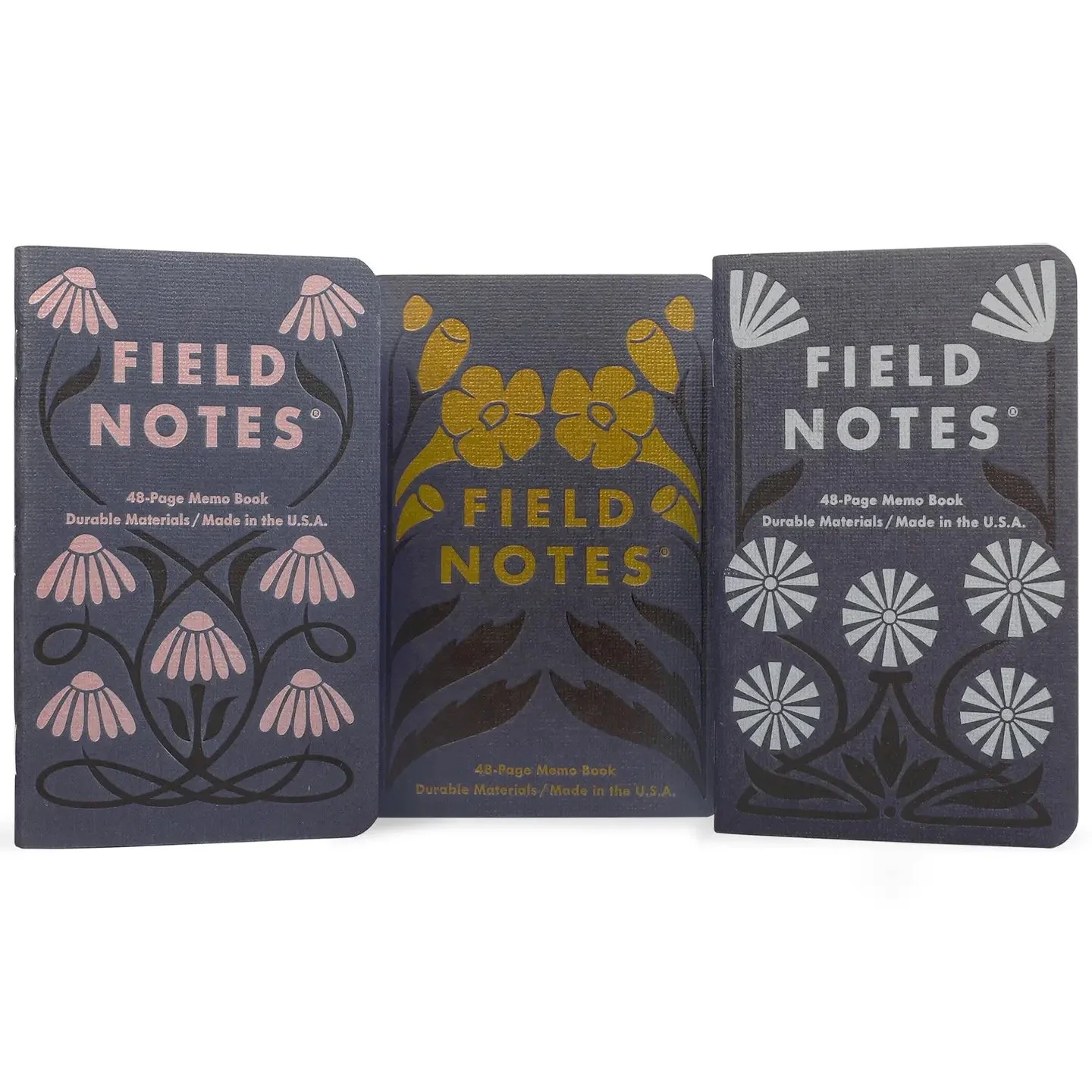 Field Notes Fall Flowers 3 Covers