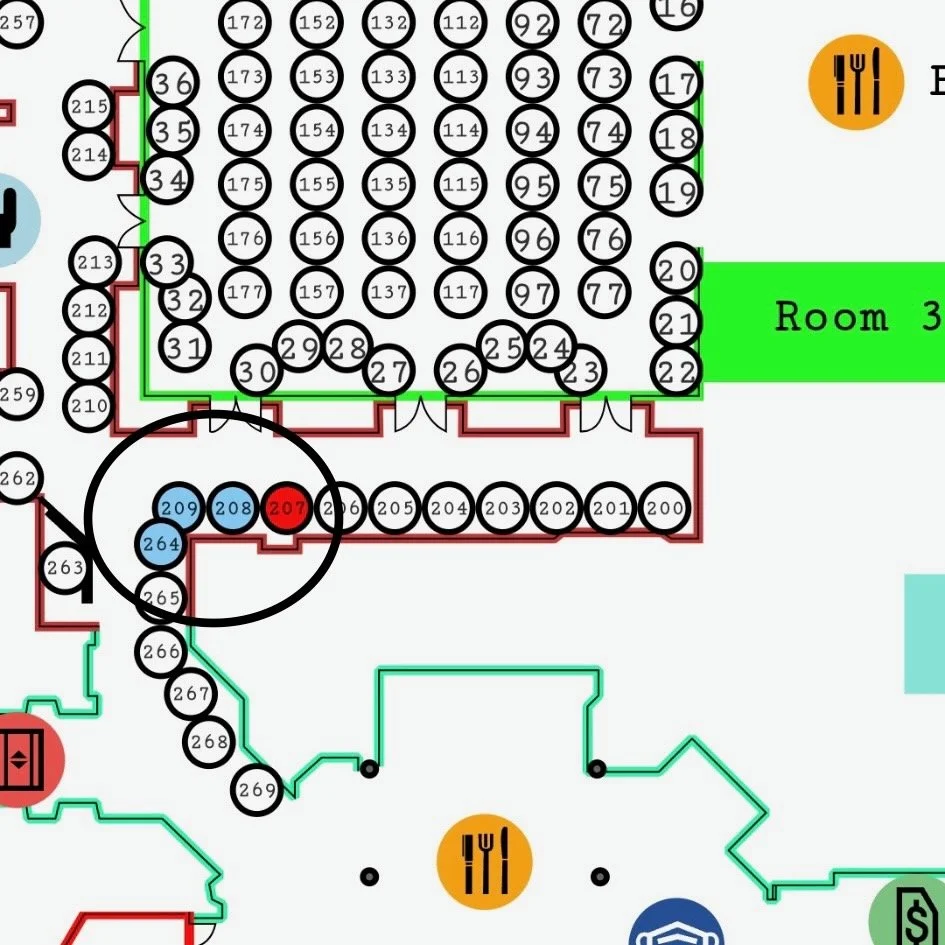 DC Pen Show Map 2026