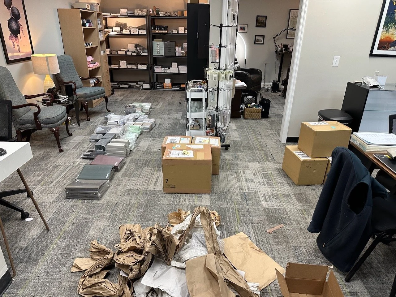 TGS Showing Backroom with all the new arrivals