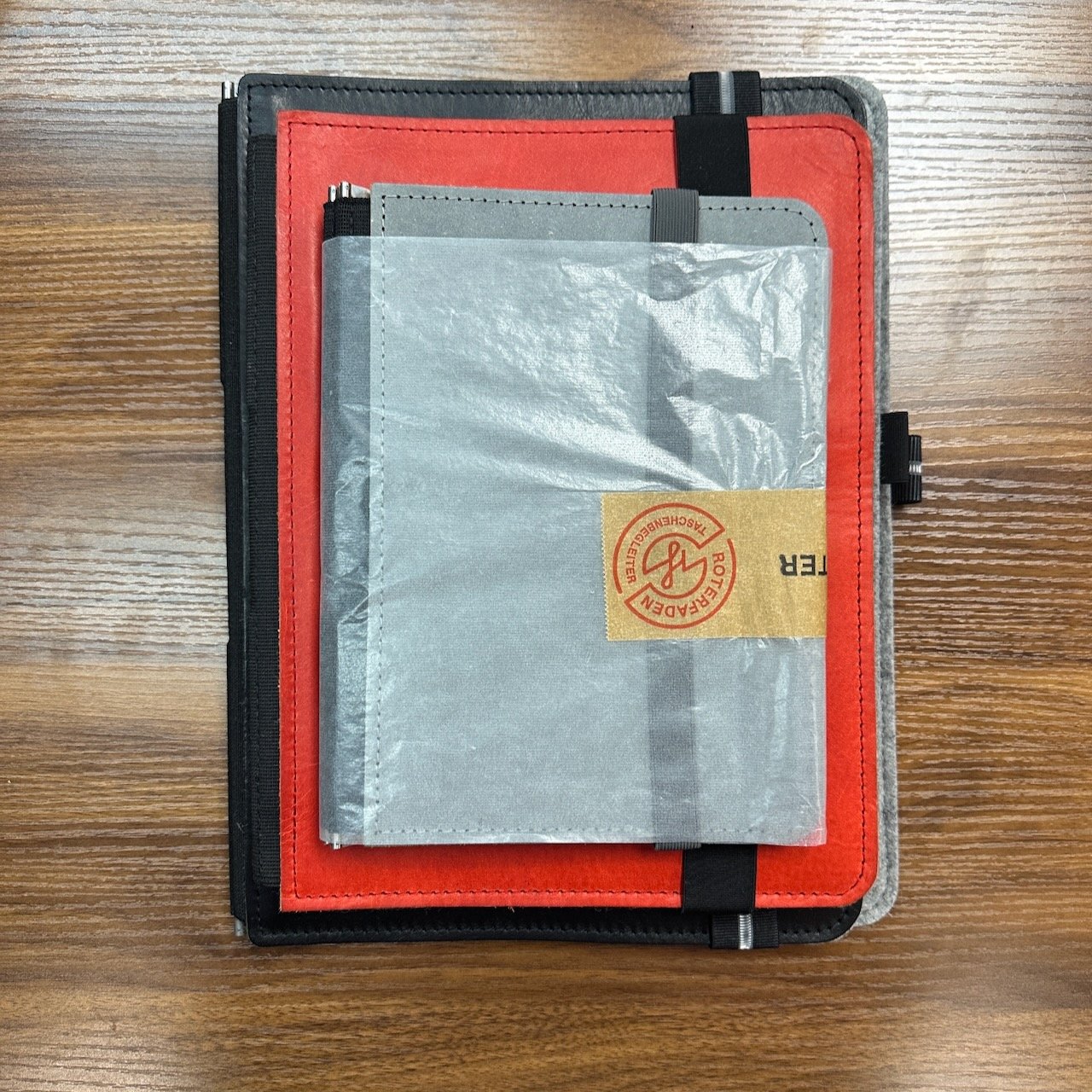 Roterfaden Taschenbegleiter Size Comparison