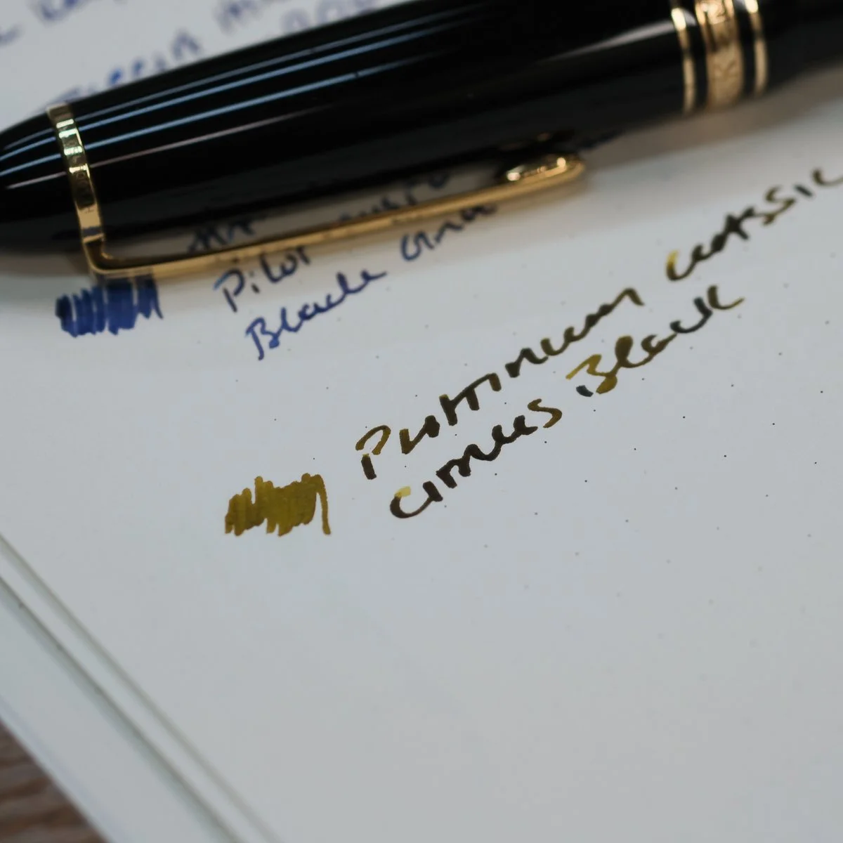 Platinum Classic Citrus Black Ink When Dry and darkened