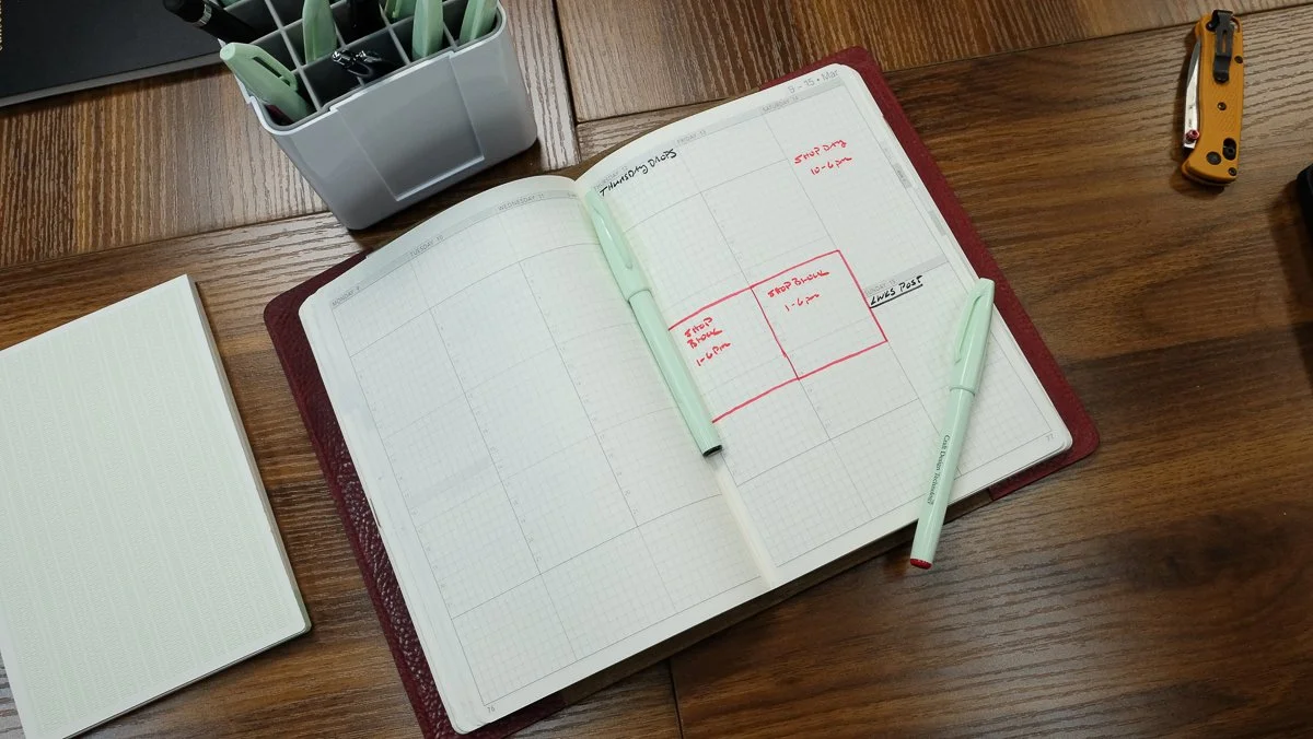 Pentel Sign Pens used for Planner Layouts