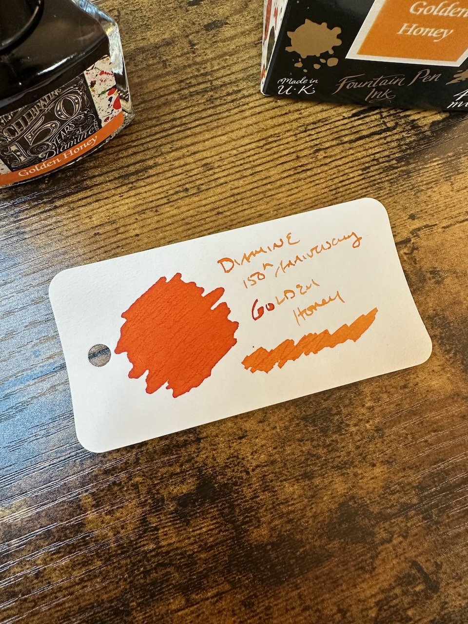 Diamine 150th Anniversary Golden Honey Swatch