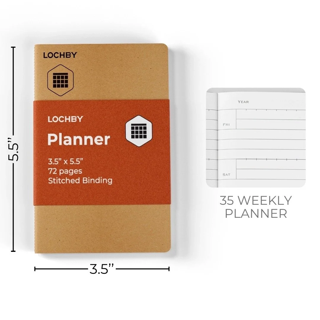 Lochby Pocket Planner Notebook Stock Image