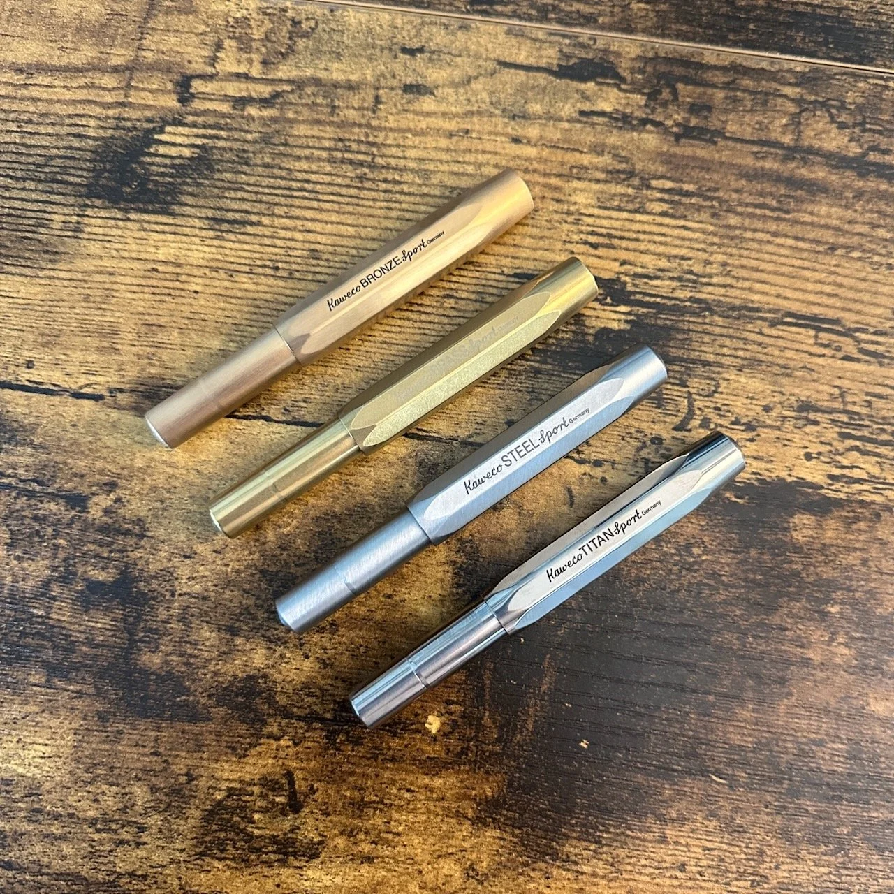 Kaweco Metal Sport Fountain Pens All Four