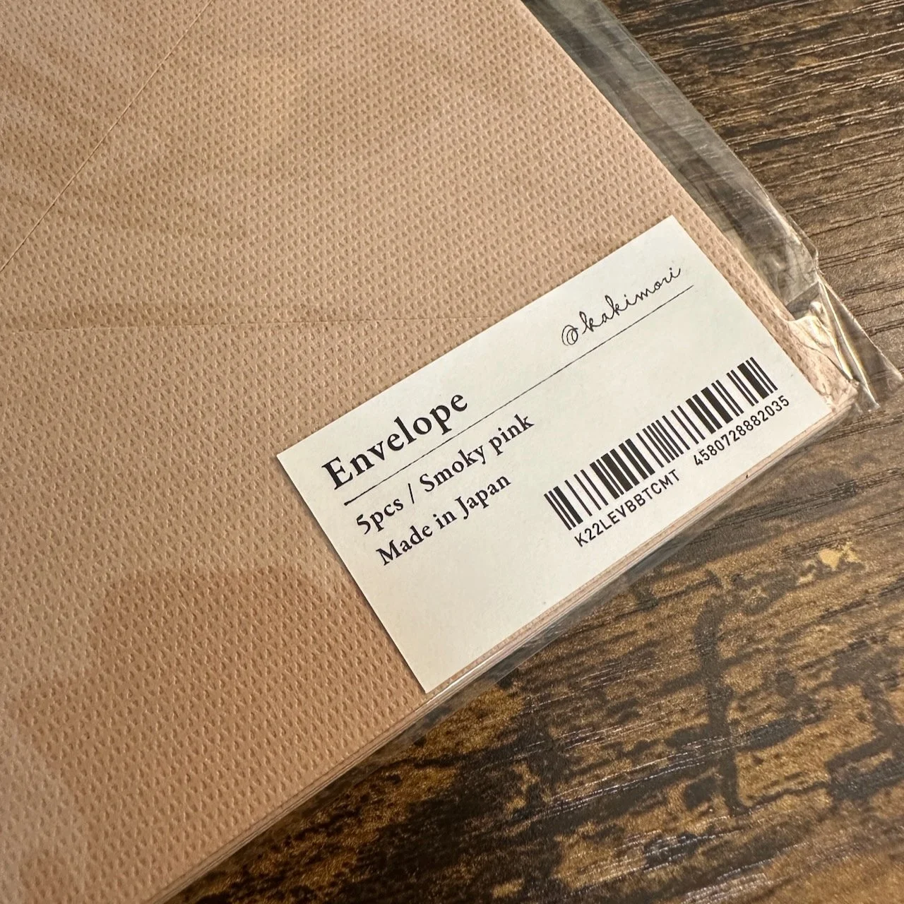 Kakimori Envelopes Smoke Pink