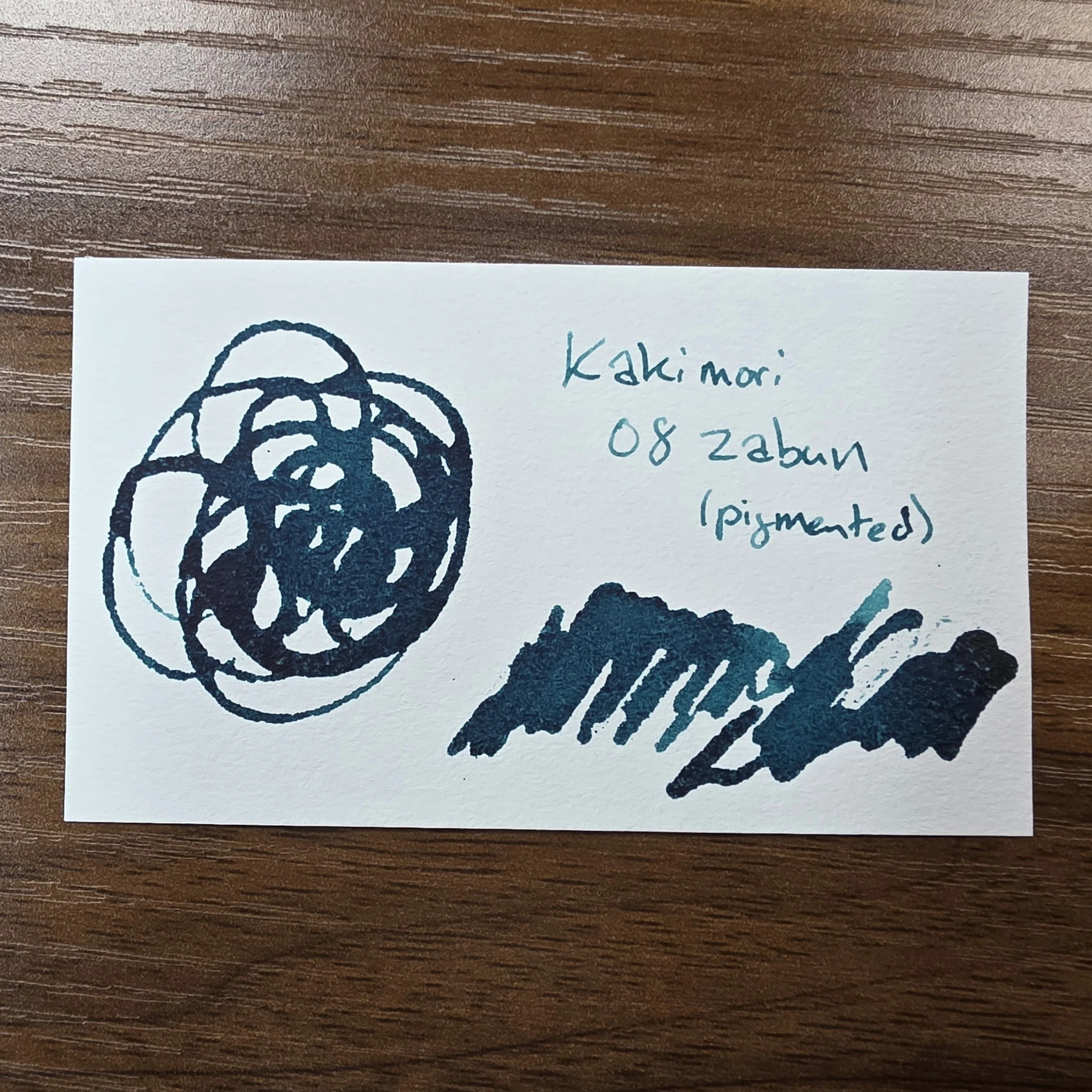 Kakimori 08 Zaban Swatch Card