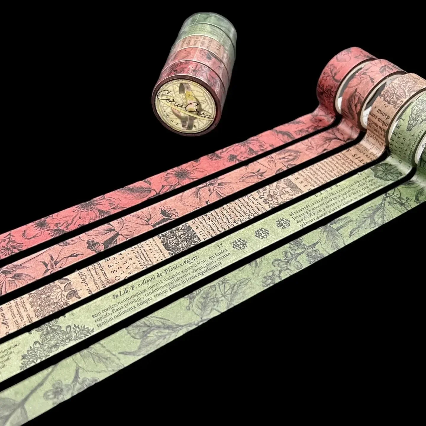 CoraCreaCrafts Floral Basics Washi Tape