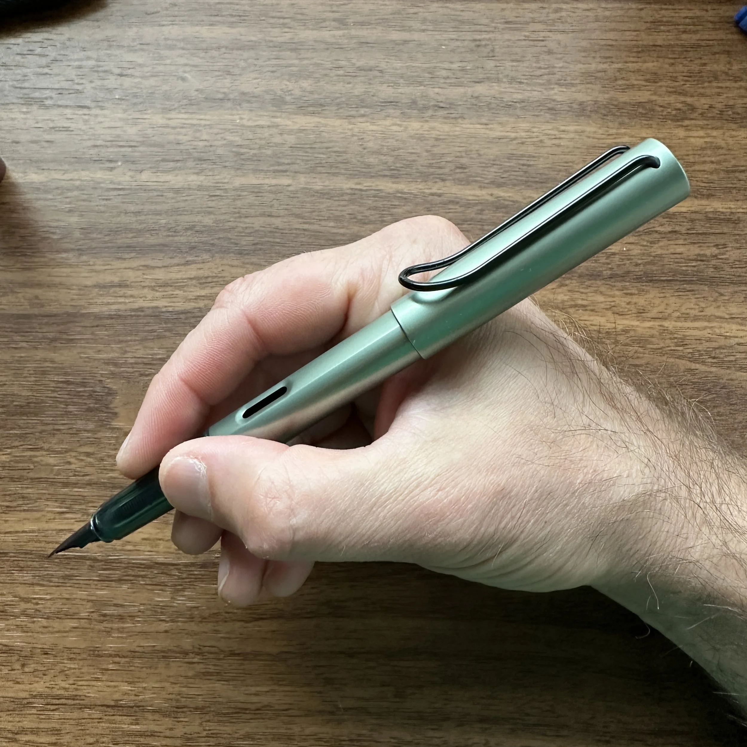 Lamy AL-Star Fountain Pen Sage Green Posted In-Hand
