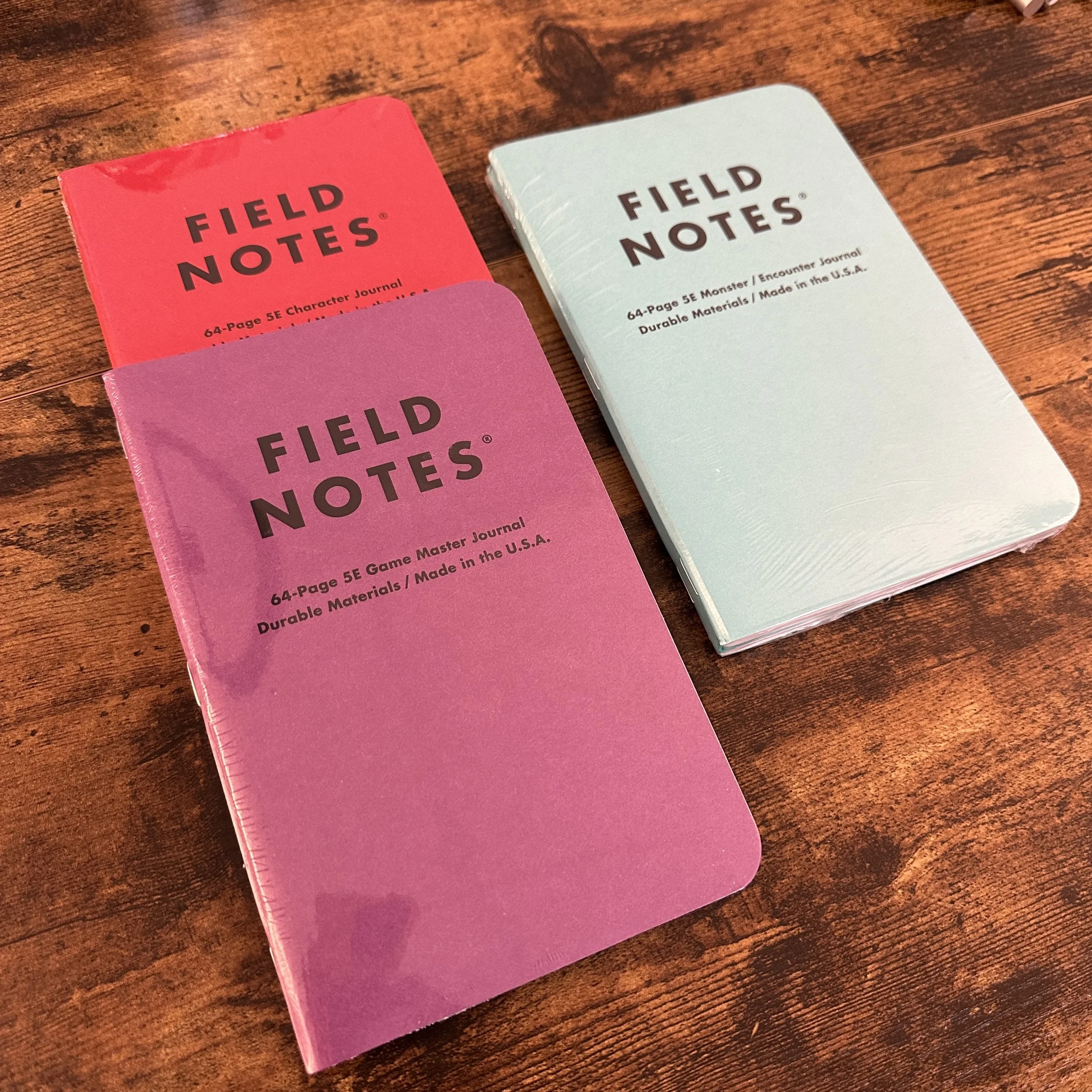 Field Notes Gaming Journals