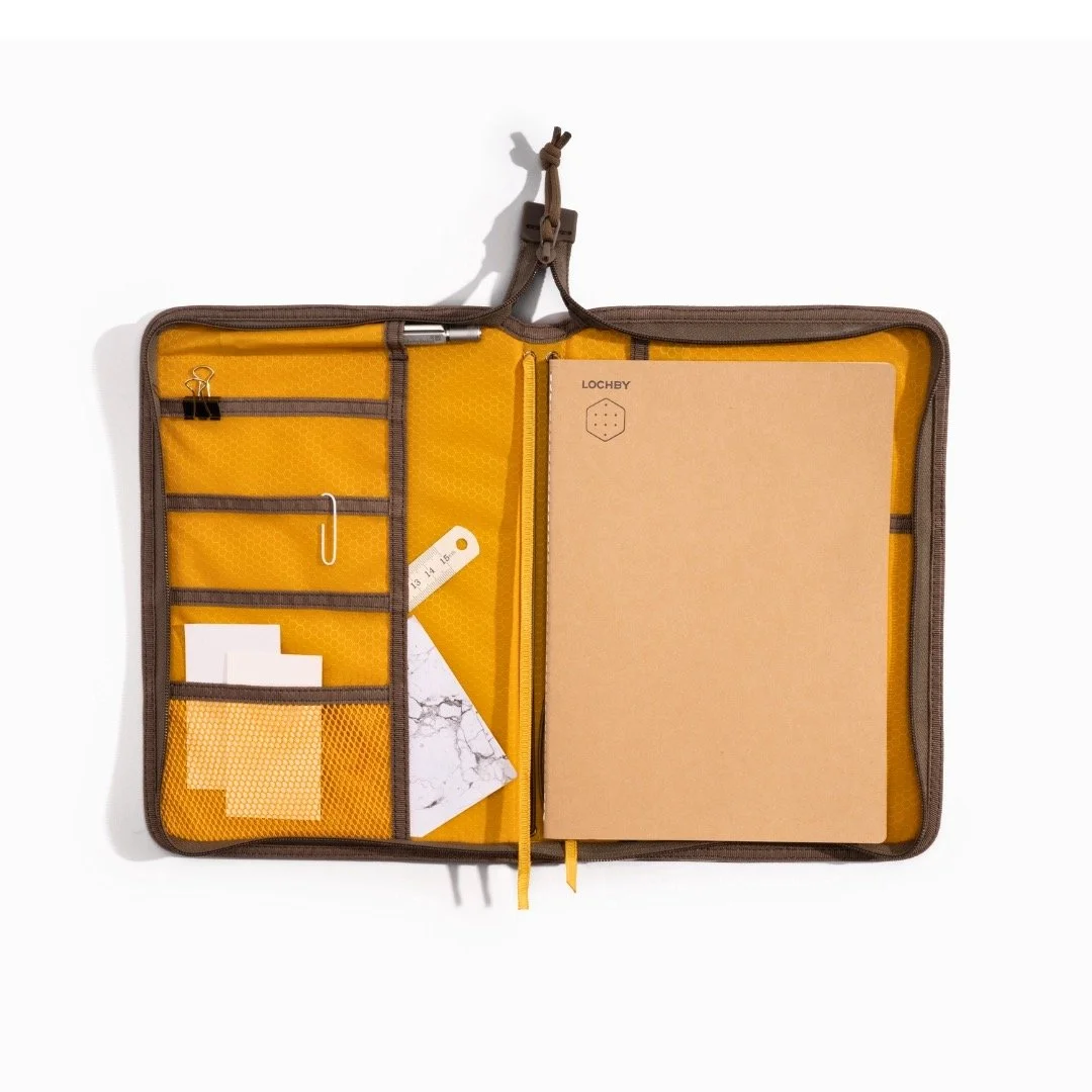 Lochby Field Folio B5 Brown Open (2)