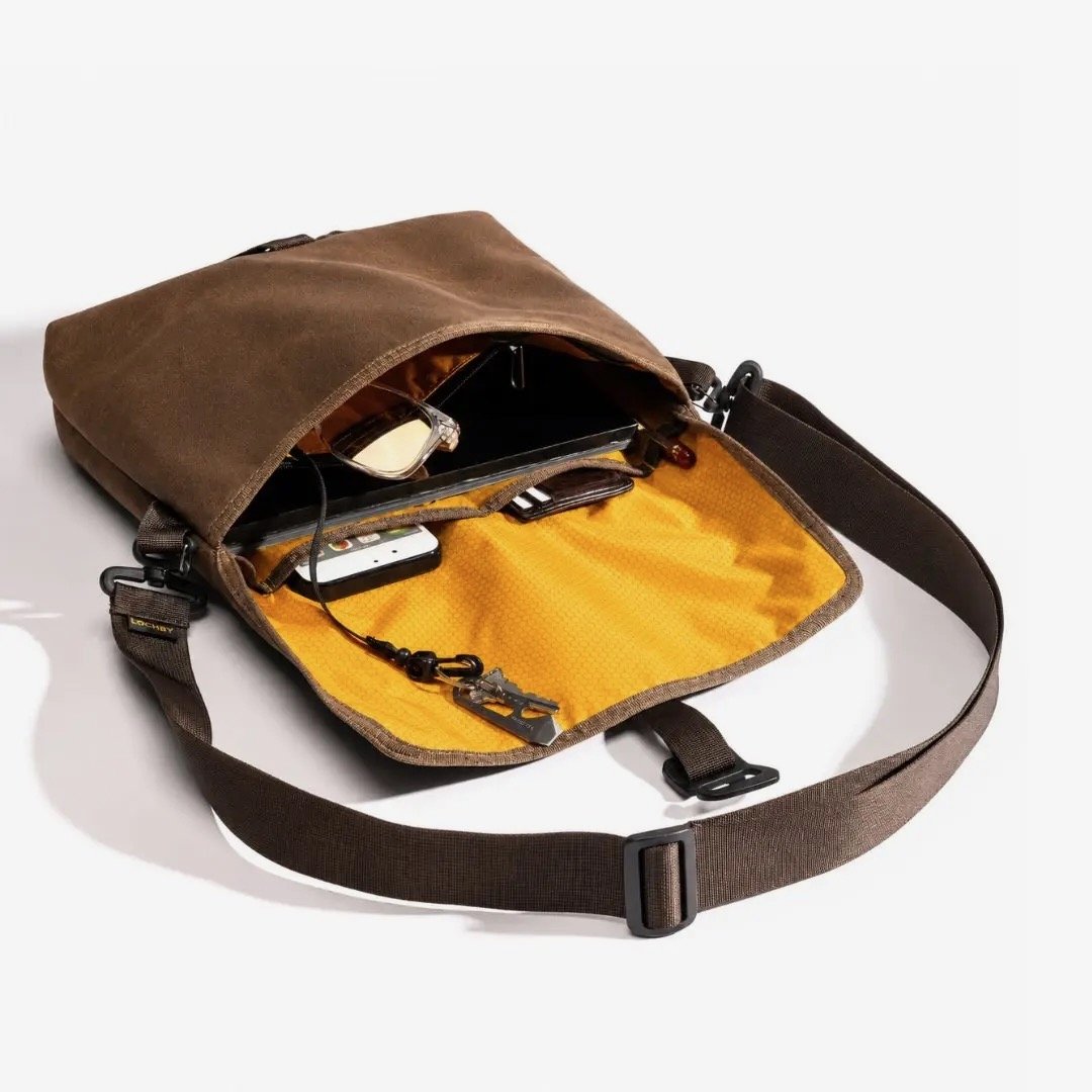 Lochby Field Sling Plus Bag Open on Table