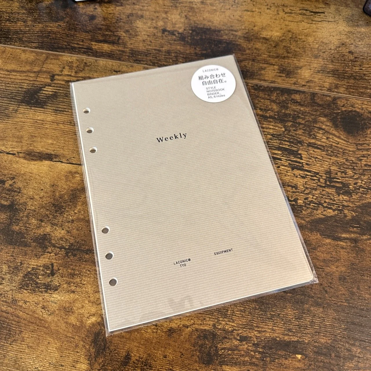 Laconic Style 6-Ring A5 Planner Weekly