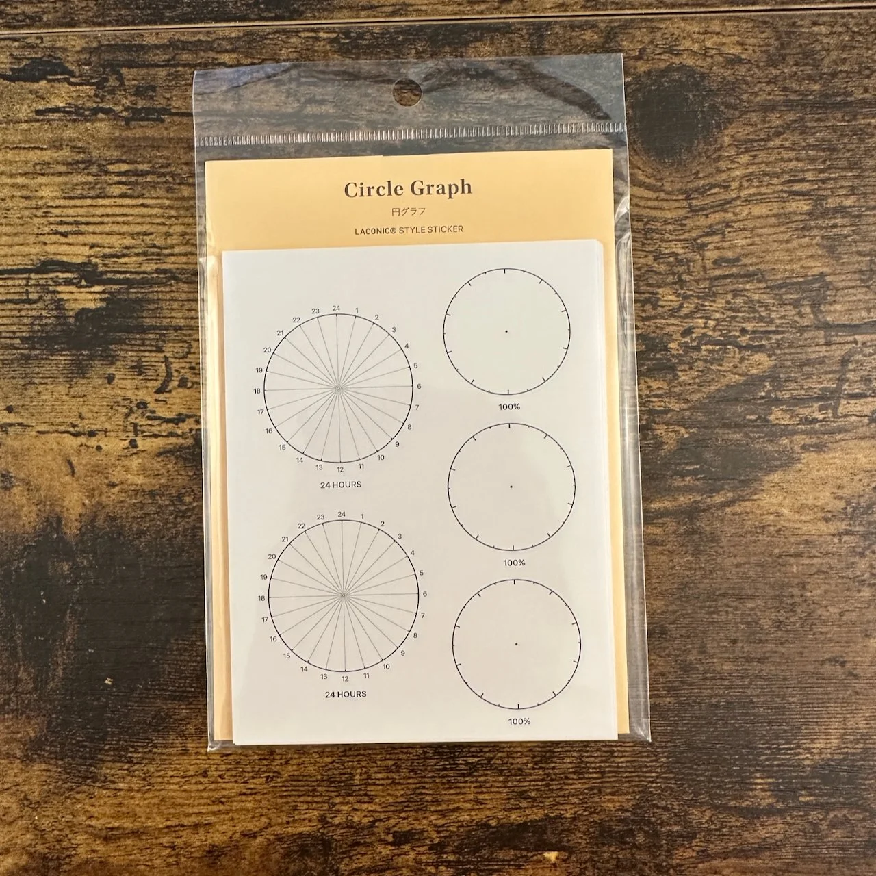 Laconic Style Planner Stickers (Circle Graph)